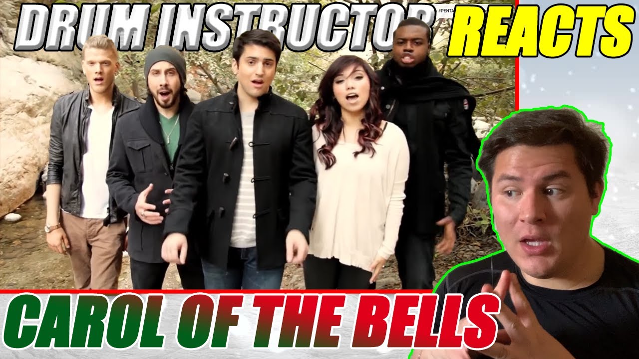 Drum Teacher Reacts to Pentatonix - Carol of the Bells | Drum Teacher Reacts to Christmas