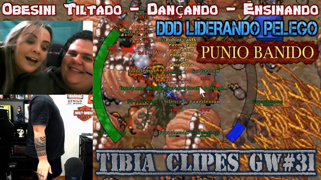 RUBINI TILTADO - DDD LIDERANDO PELEGO - PUNIO BANIDO - IRMÃ DO DDD FRITANDO - TibiaClipes GW#31