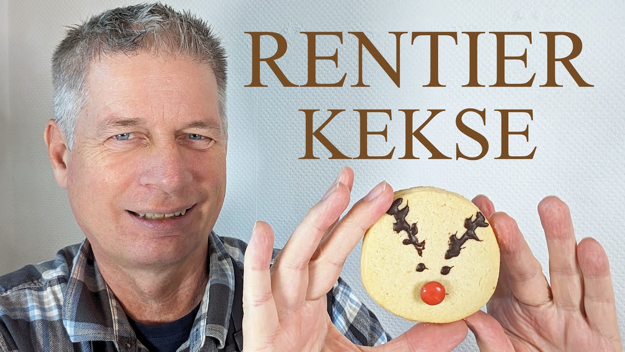 Rentier-Kekse zum Weihnachtsfest