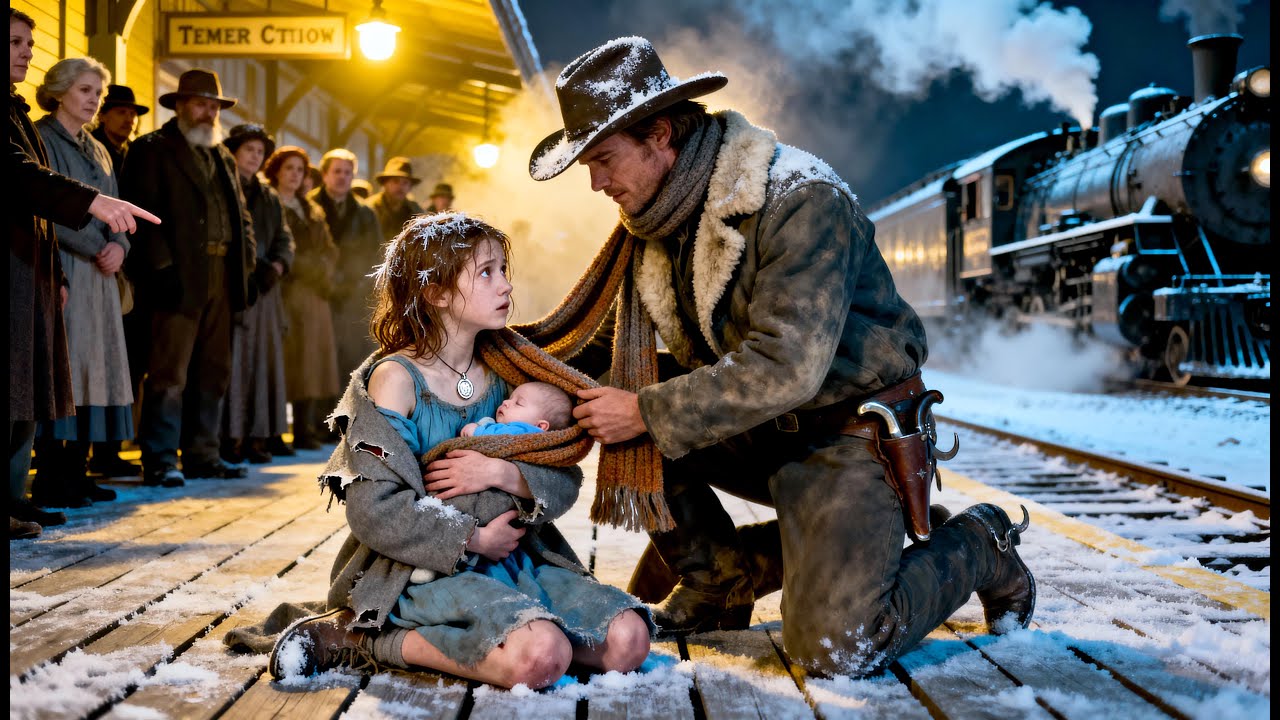 Left at the Train Station with a Baby and No Name — Millionaire Rancher Said, “You’re My Child Now”