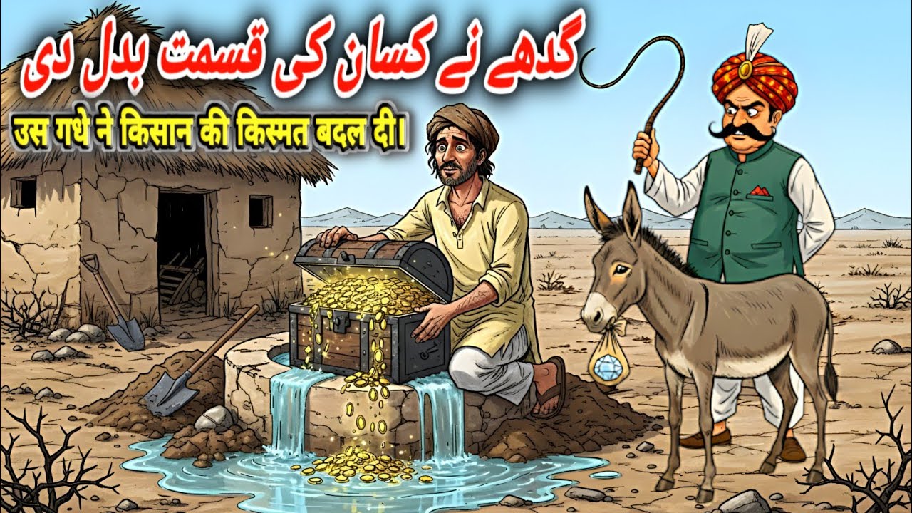 Ek Gareeb Kisan Aur Wafadar Gaddha | Qimsat Aur lalach khel | Sabaq Amoz Tarikhi Dastan