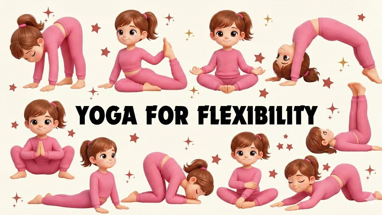 Yoga for Flexibility & Strength || yoga for kids #yoga #yogaforkids #yogaforbeginners #morningyoga 