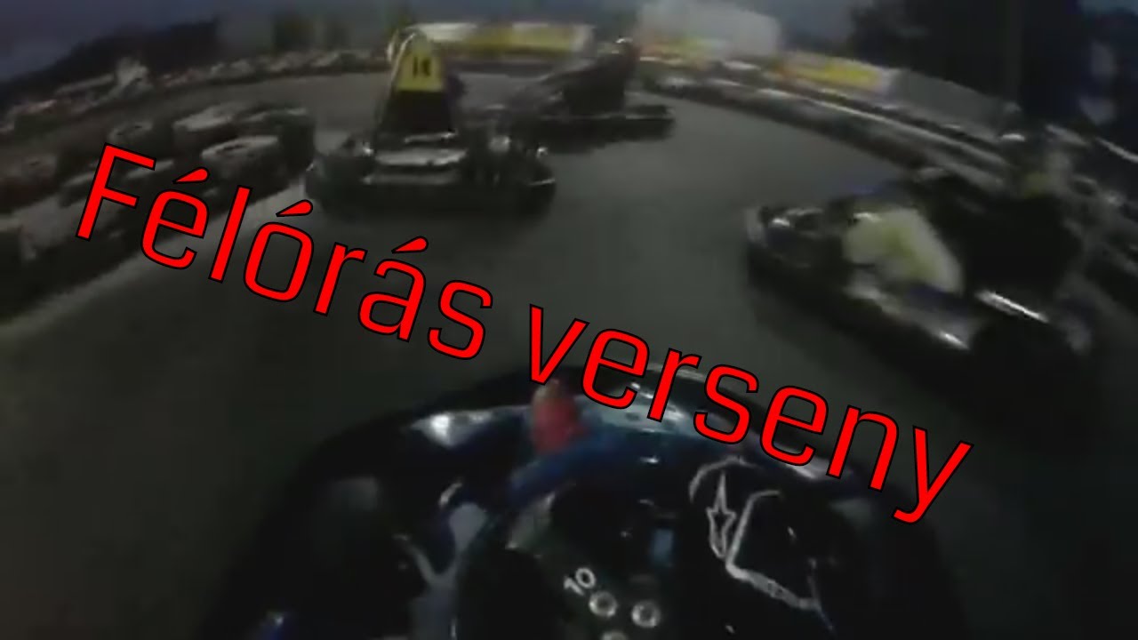 Vác gokart Félórás verseny sötétben