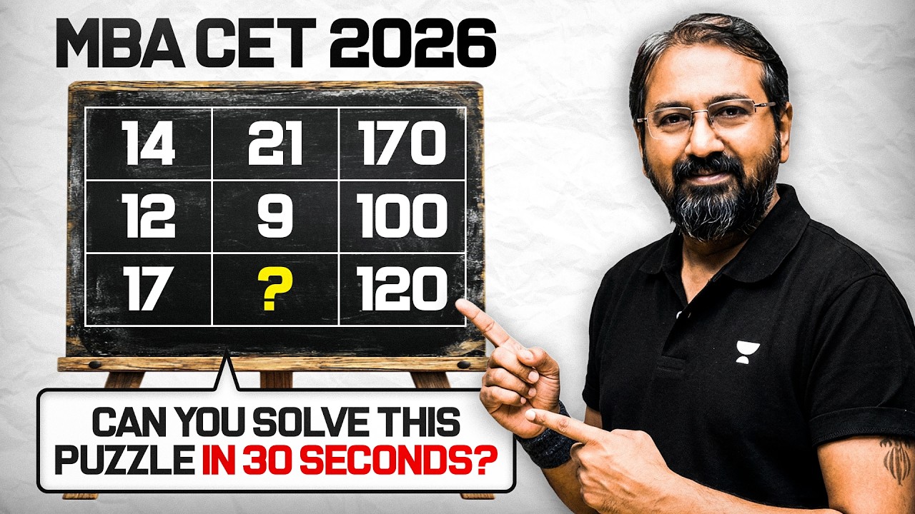 Can You Solve This in 30 Seconds? 🤯 MAHCET 2026 Puzzle