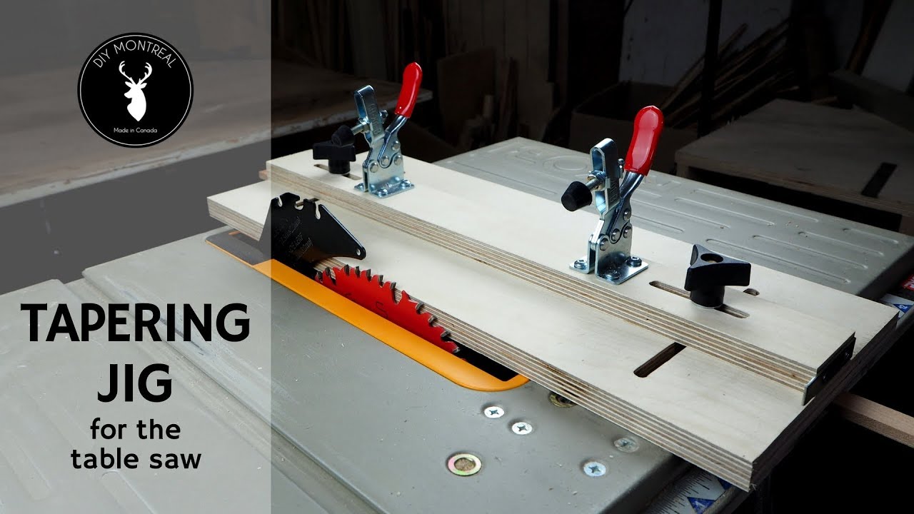Make a Tapering jig for the table saw