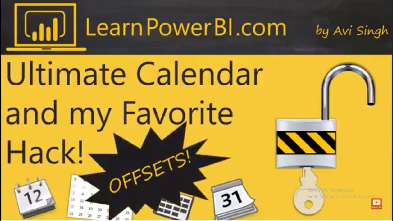Power BI Calendar Table: My Favorite Trick! (Offsets/Relative Date Range)