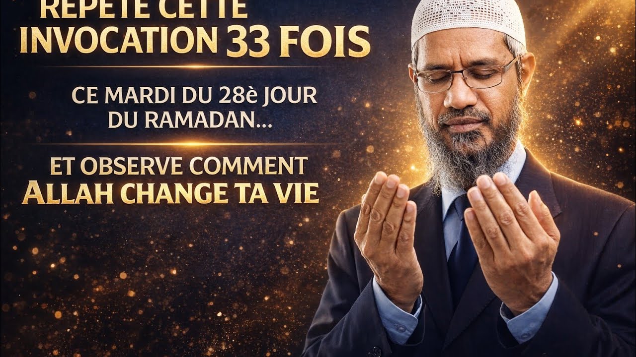 Ce Mardi du 28ᵉ Jour du Ramadan : Répète Cette Invocation 33 Fois et Regarde Ce Qui Arrive
