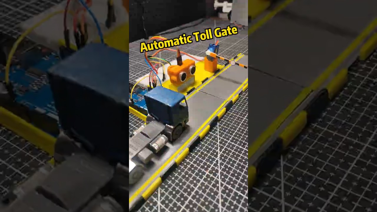 Automatic Car Parking Toll Gate System || Automatic Toll Gate with Arduino & 3D Print