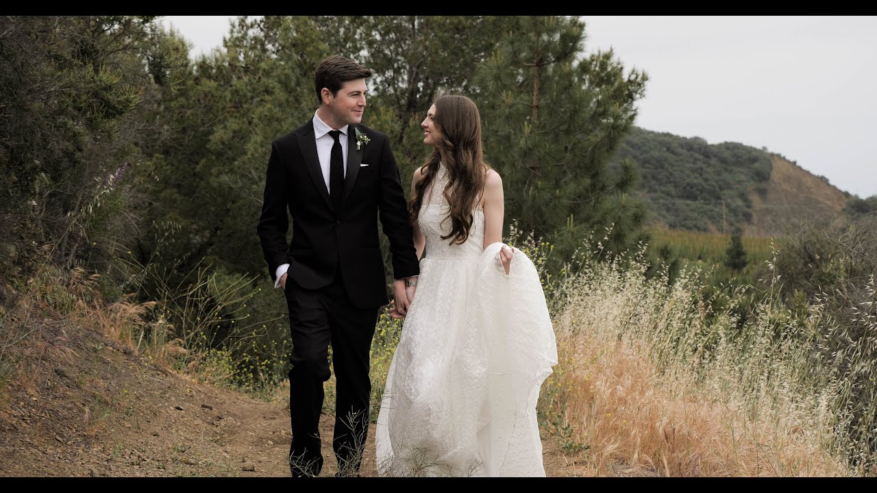 Romantic Wedding on a Cloudy Day in Malibu California