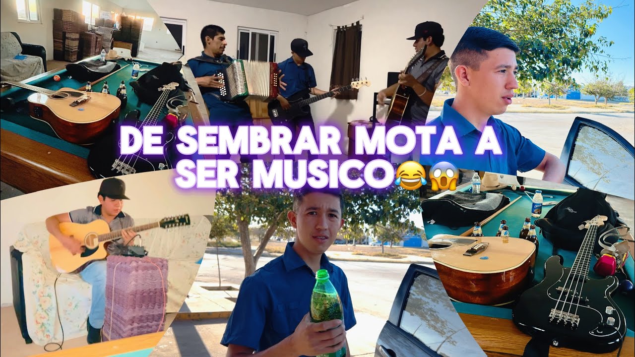 ASI CAMBIA LA VIDA DE UN MOMENTO A OTRO | De sembrar mota ahora andamos de músicos 😱😂