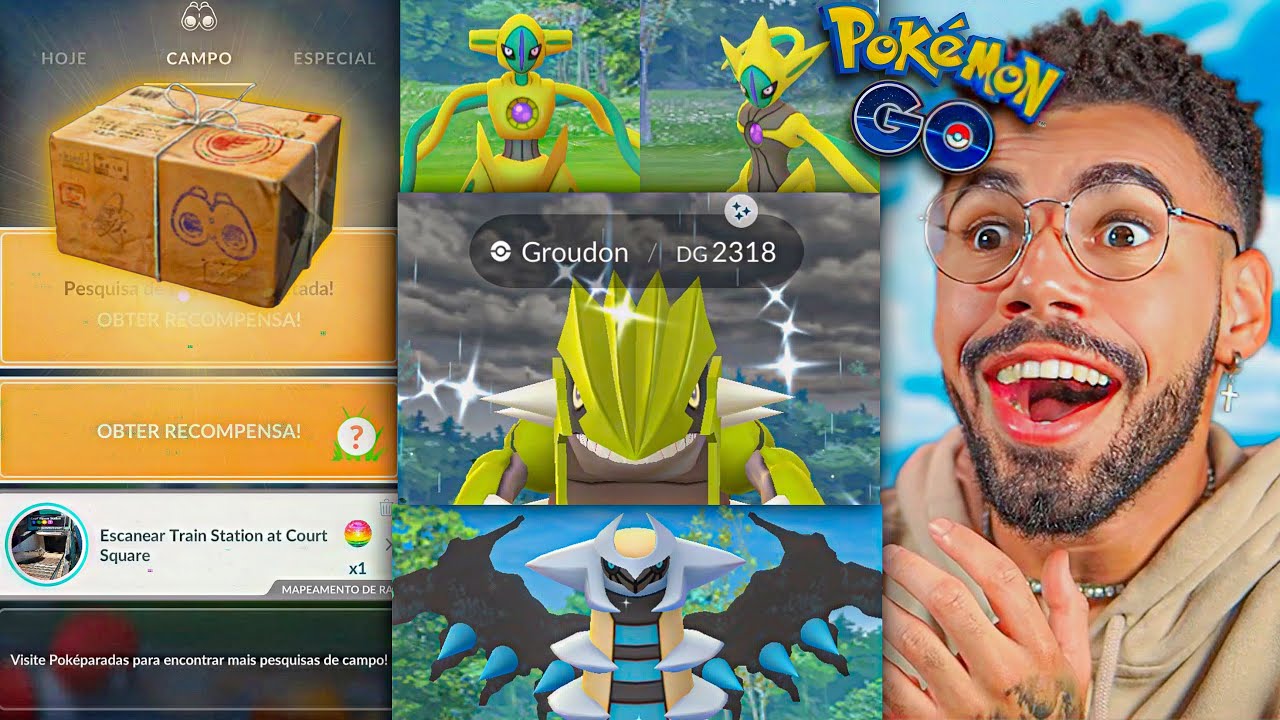 A INSANA CAIXA LENDÁRIA *SHINY*… 😍🥺🤯 #pokemongo