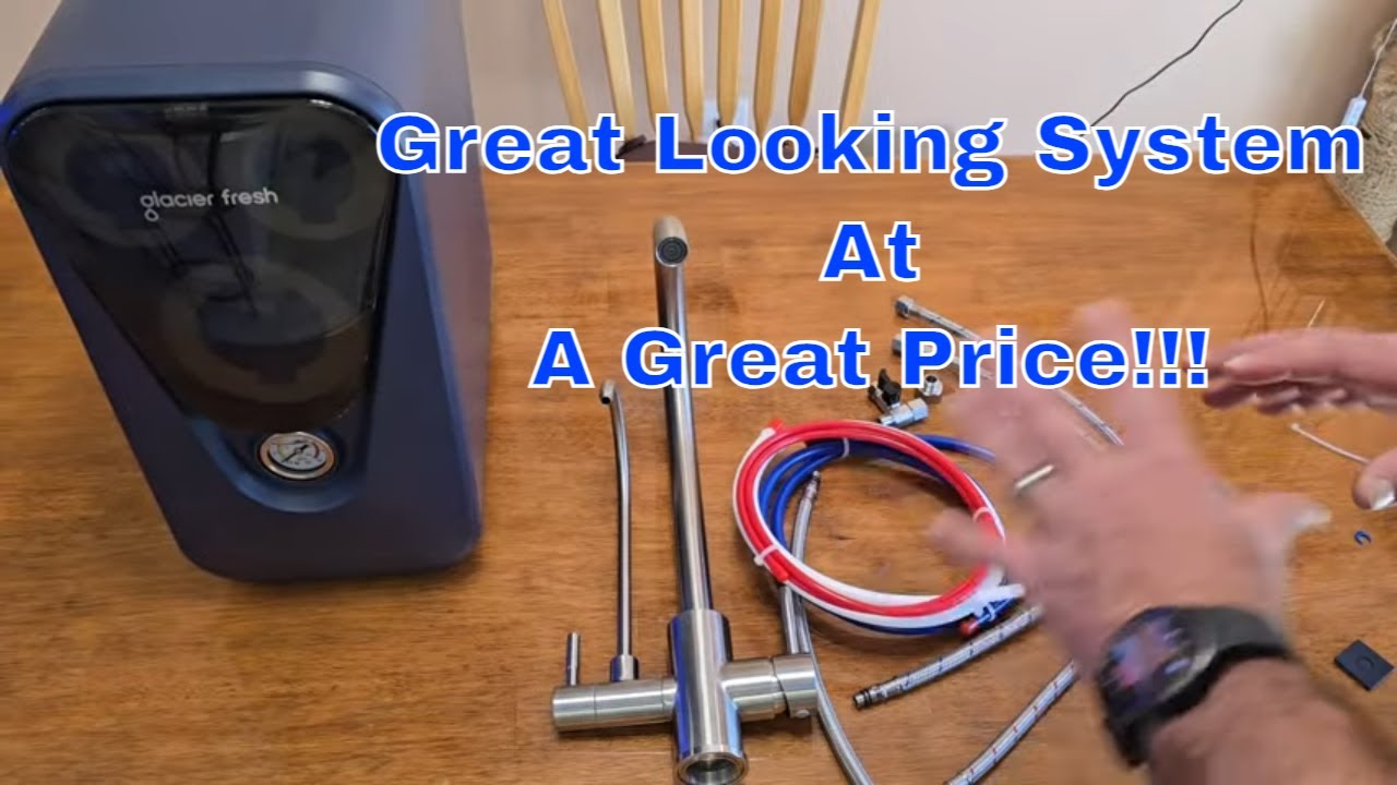 GlacierFresh Under sink Water Filter install and review.