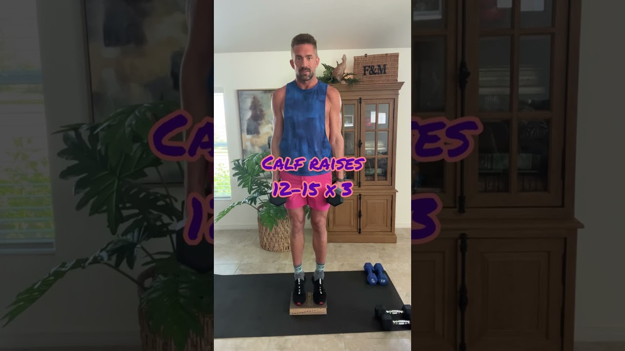 Leg and Ab Day Workout at Home with Dumbbells