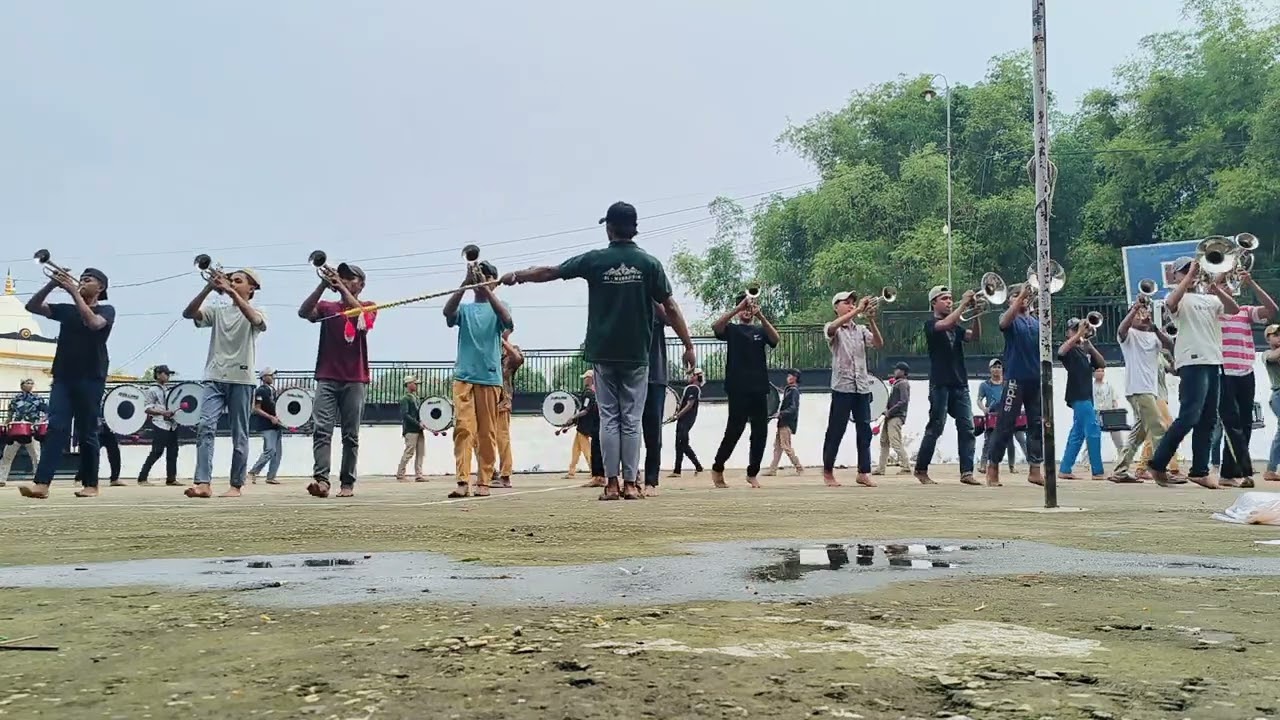 LATIHAN DISPLAY LAGU QALBI FIL MADINAH BY, DRUMBAND GP ANSOR AL MUHAJIRIN