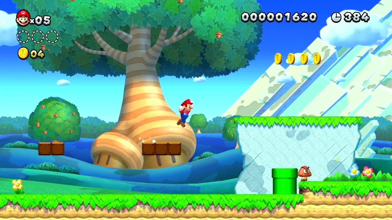 Super Mario Bros  U, Acorn Plains-1 #youtubeshorts #youtube #trending #video #tiktok #games #funny