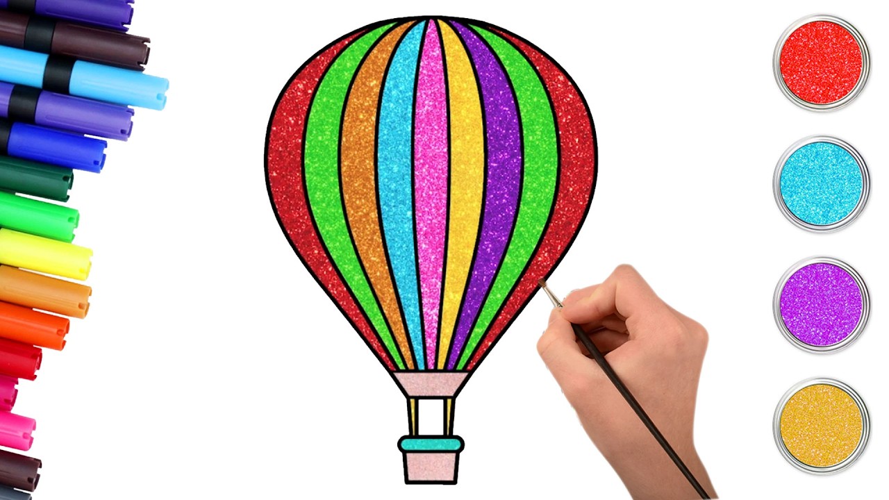 Globo Aerostático 🎨 Dibujos para niños 🎨 Chiki Arte