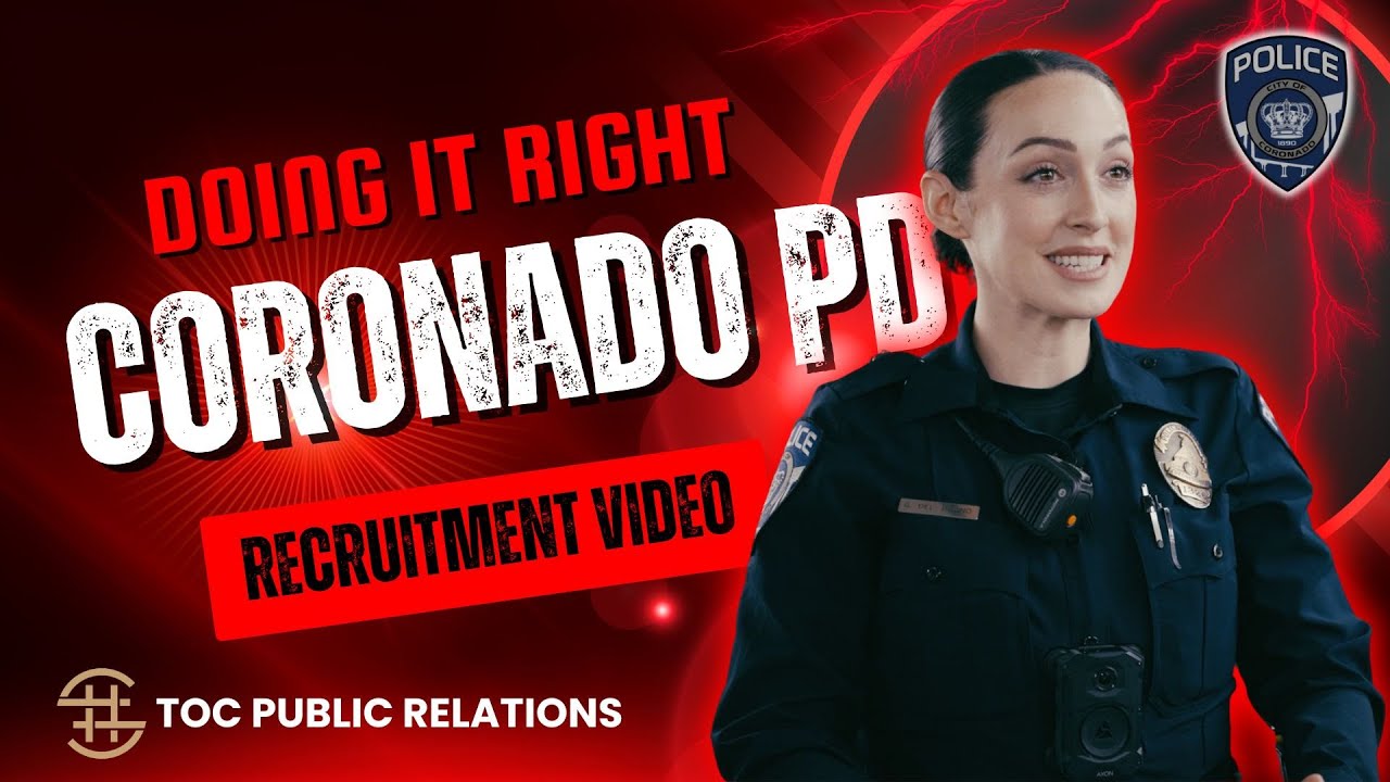 Best Police Recruitment Video; Coronado Police in San Diego County, California