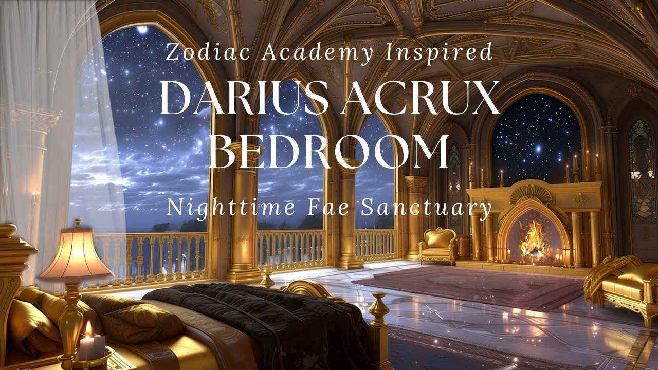 Zodiac Academy Ambience for Relaxation & Calm | Darius Acrux’s | Nighttime Fae Sanctuary