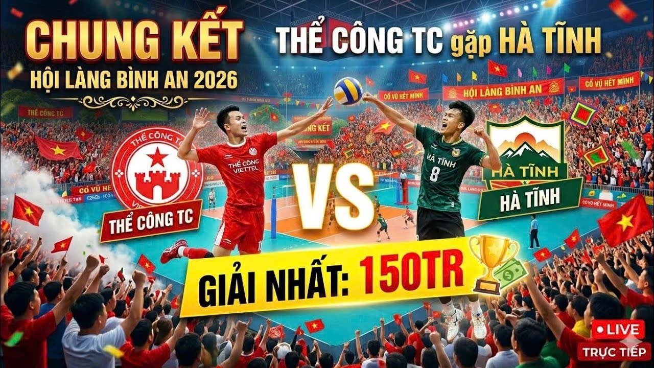 🔴 CHUNG KẾT 146 TRIỆU : HÀ TĨNH - THỂ CÔNG || HỘI LÀNG BÌNH AN BẮC NINH 2026