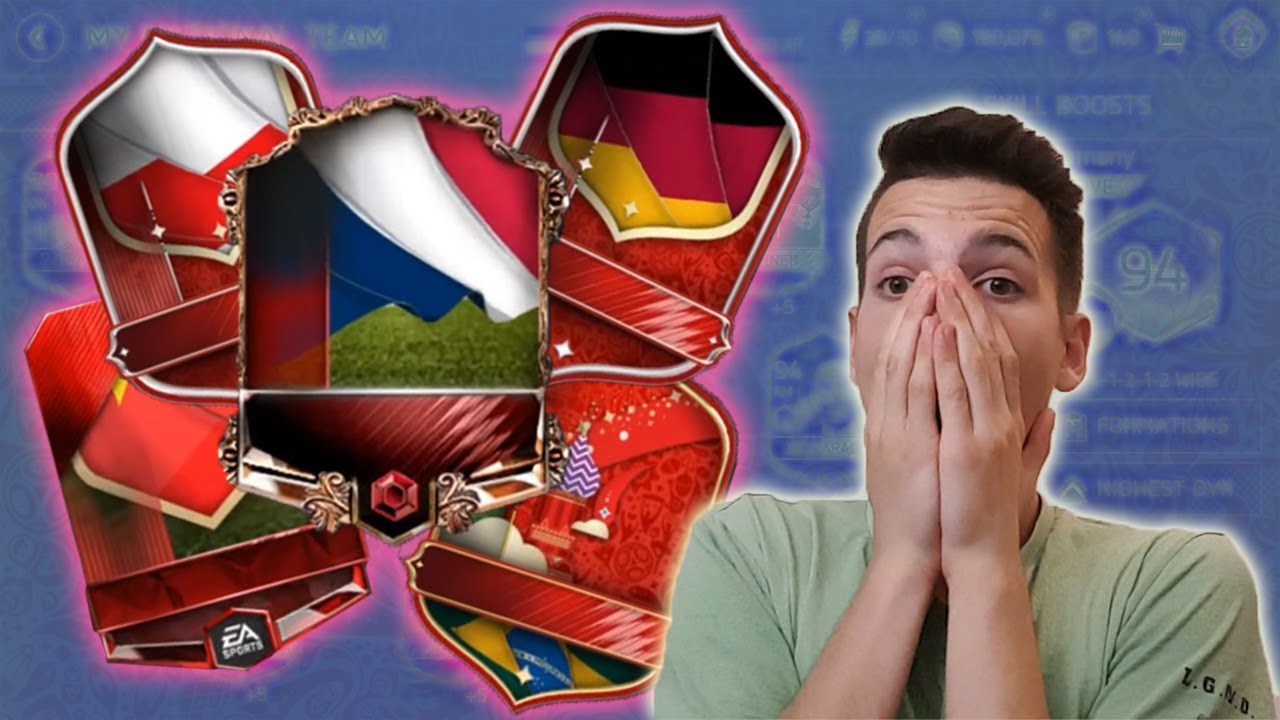 NAJLUDJI WORLD CUP OPENING !! 4 88+ PULLA !! 94 TIM !! FIFA Mobile 18