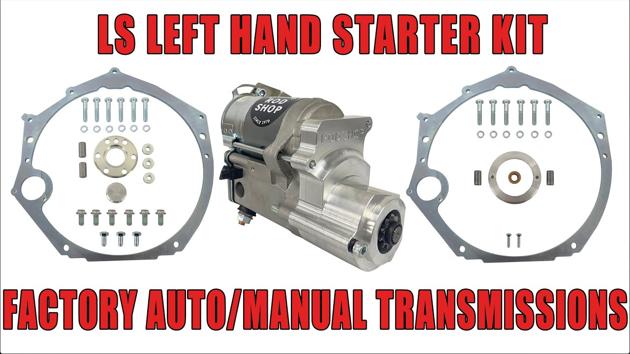 How to fit LS Series left hand starter motor conversion kit - Factory LS transmissions.