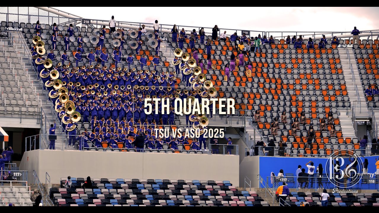 5th Quarter - Texas Southern University vs Alcorn State University Marching Band - 2025 (Best Audio)