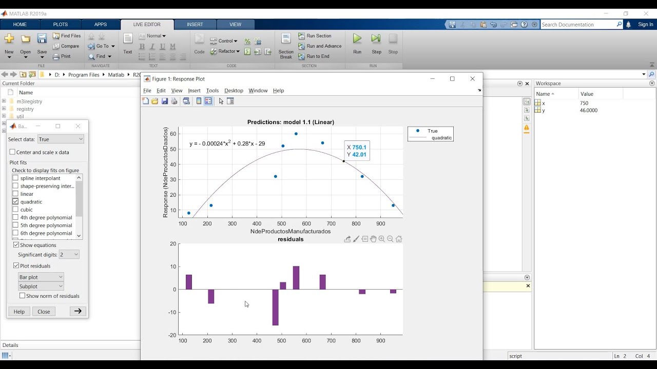 Matlab | Regresión Lineal | Predicción de eventos