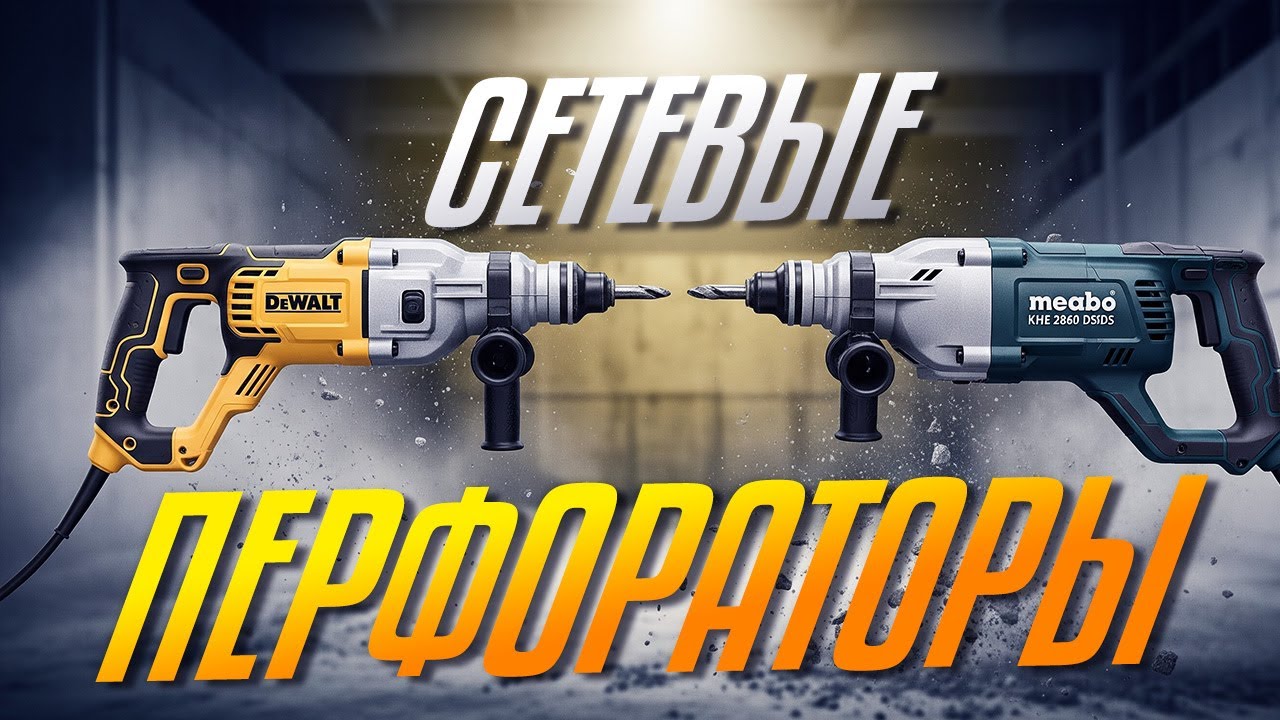 Лучшие сетевые перфораторы 🛠️ Топ-5 для ремонта квартиры и строительства: Рейтинг 2025!