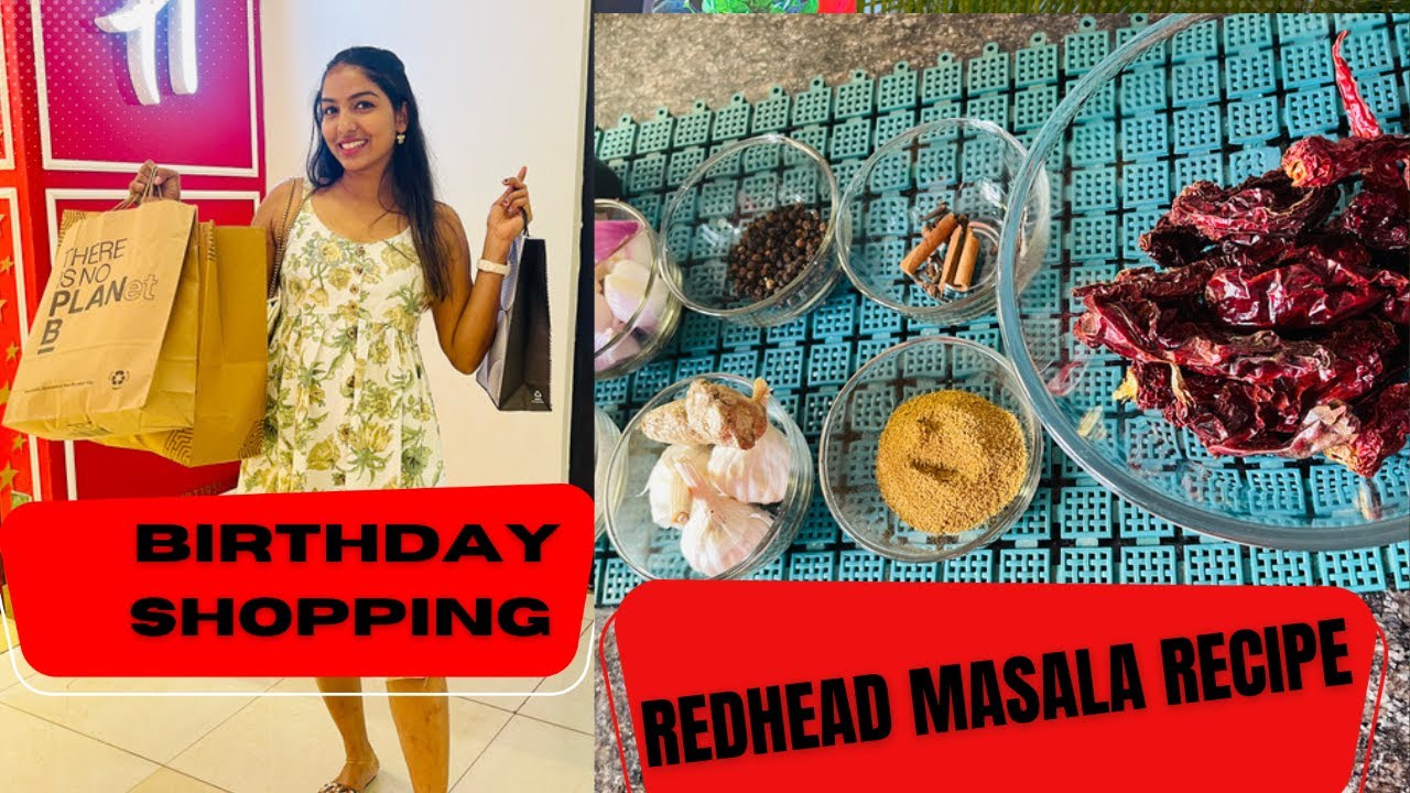 Birthday Shopping || Recheado Masala Recipe #spainaandangelo #vlog