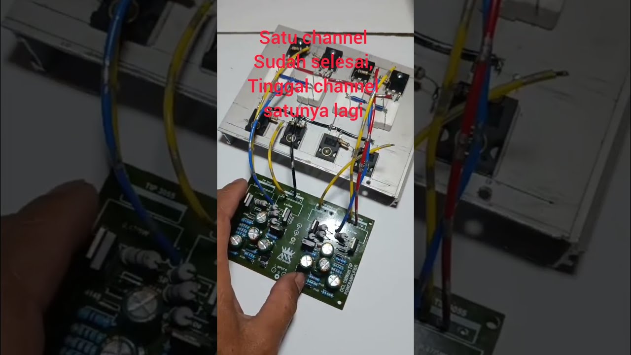 Menambah transistor final tip 3055 dan 2955 pada kit power ocl 150 watt stereo🎵 #amplifier#sound