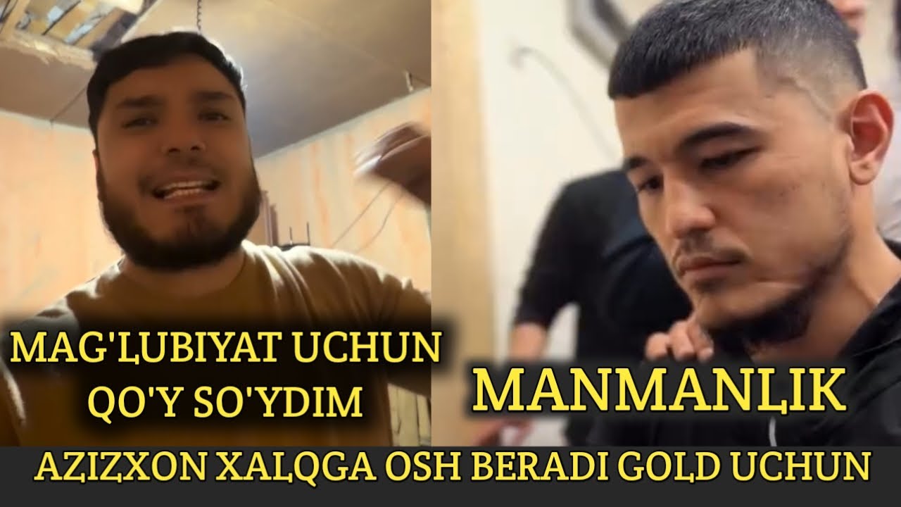 Azizxon Tiktoker Goldni Pastelda Urishasanmi Chichib Qo'yding