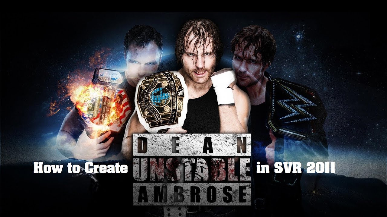 How to create Dean Ambrose in WWE SVR 2011