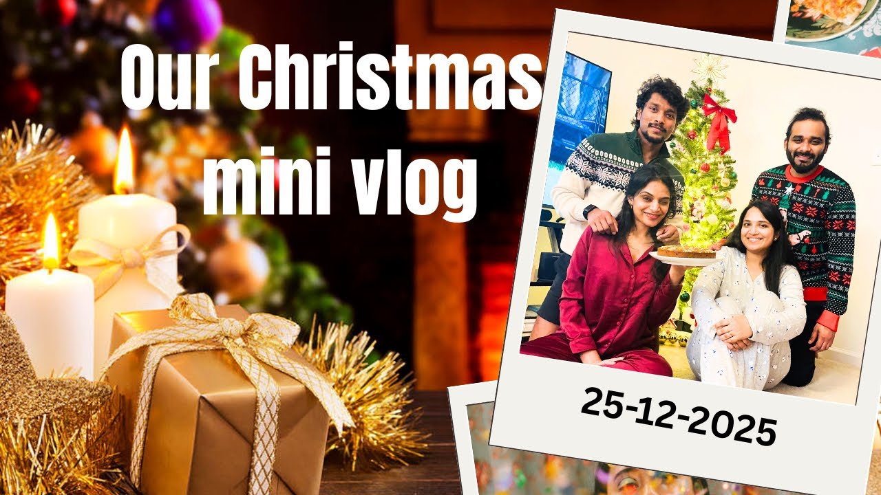 Christmas Mini Vlog 🎄 | Shopping, Tree Decoration, Cake Preparation & Fun with friends| Celebration