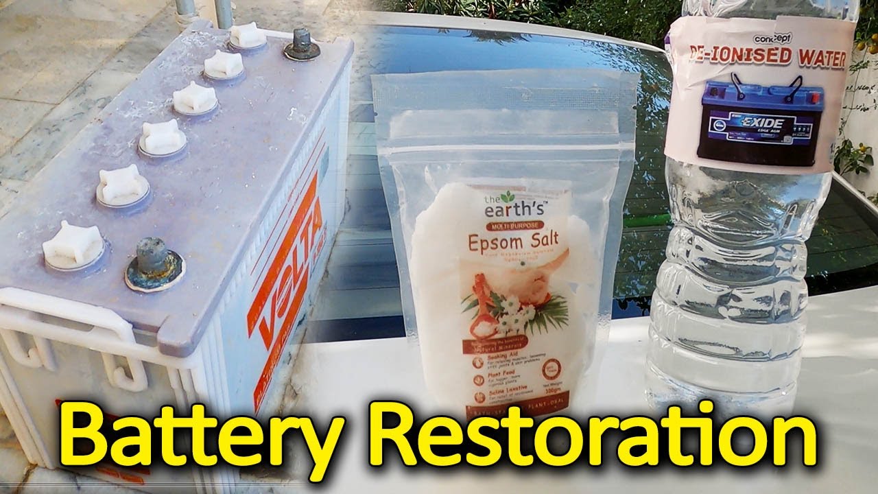 How to Restore Battery with Epsom Salt