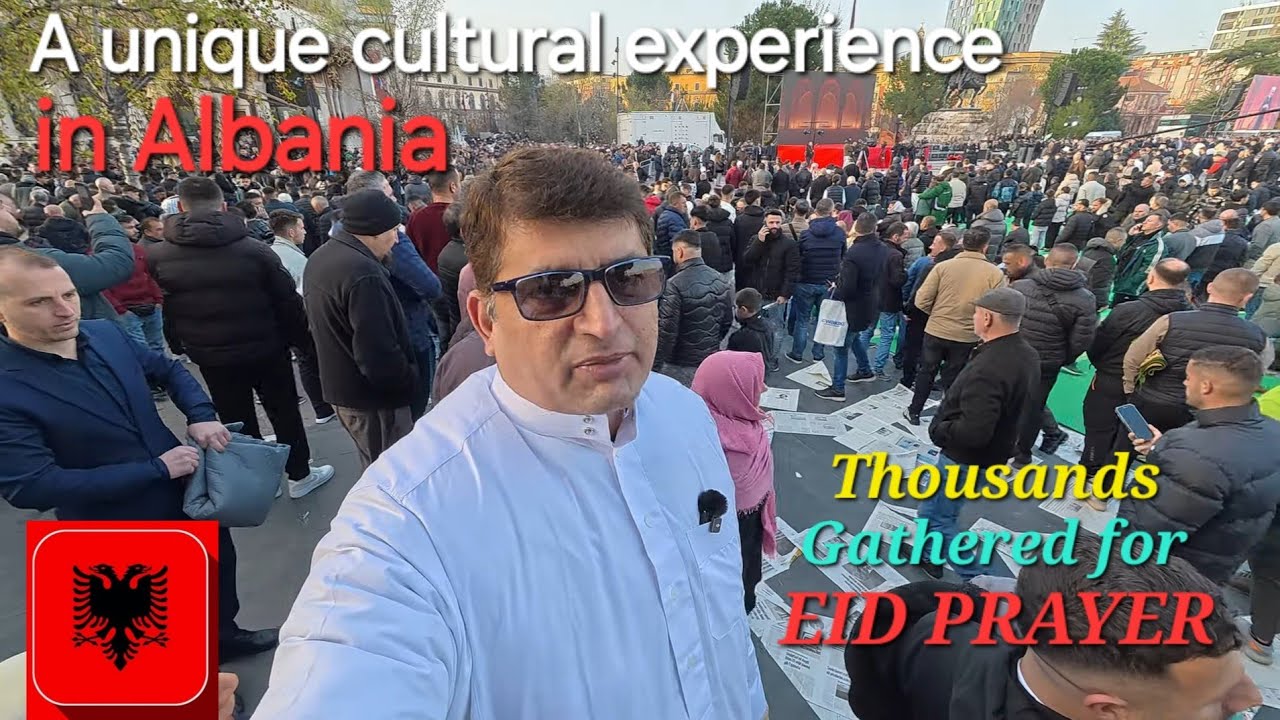 Largest Eid Salah Gathering in Tirana, Albania 🇦🇱 | Thousands Unite for Eid Prayer