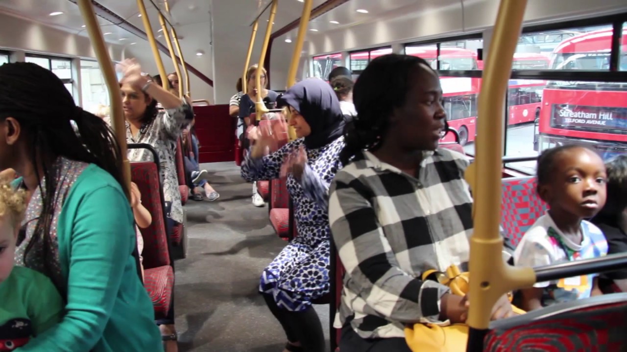Streatham Montessori nursery visit to Arriva London's Brixton garage 07 17