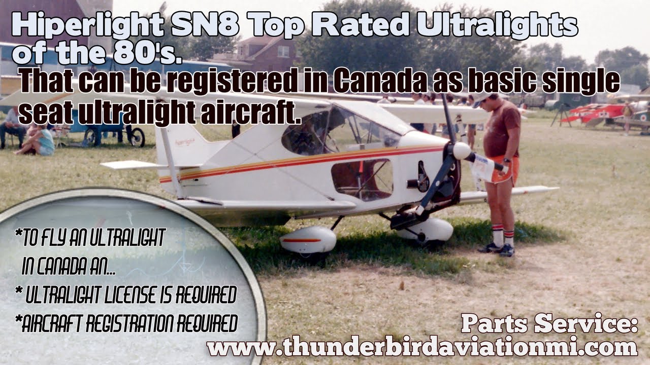 Hiperlight SN8 Staggerwing Biplane,Top rated ultralight aircraft of the early 1980s.