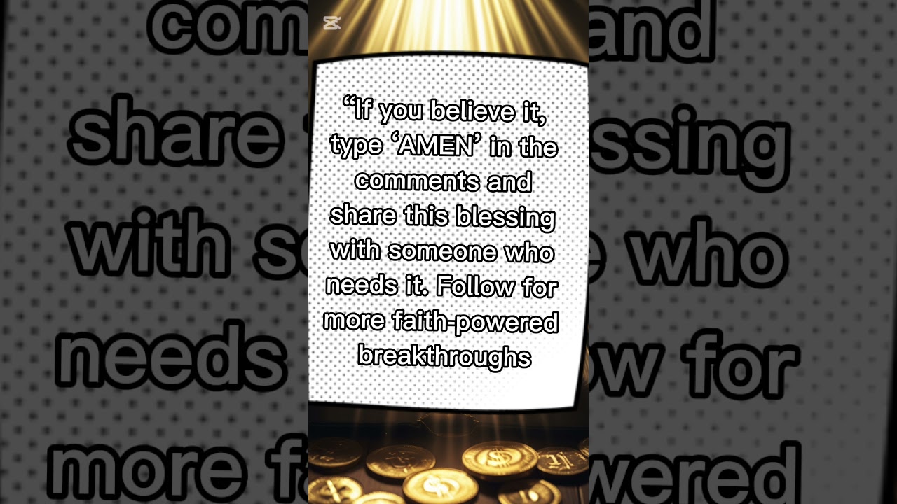 Speak This Over Your Finances Today! ✨ (Biblical Wealth Declaration #Shorts)