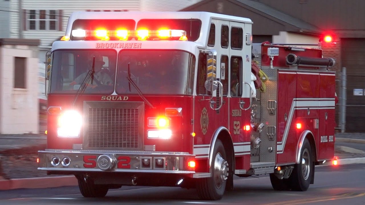 Brookhaven Fire Company Squad 52 Responding
