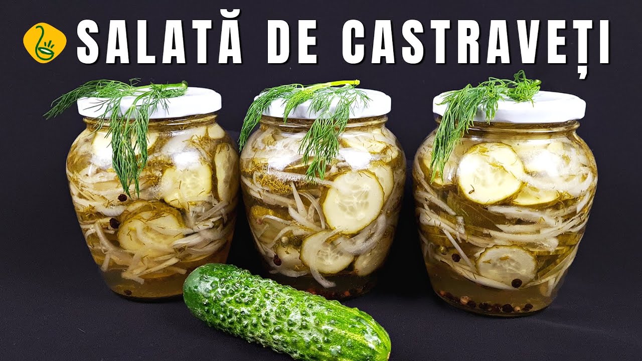 Salata speciala de castraveti pentru iarna - Se va termina prima din camara
