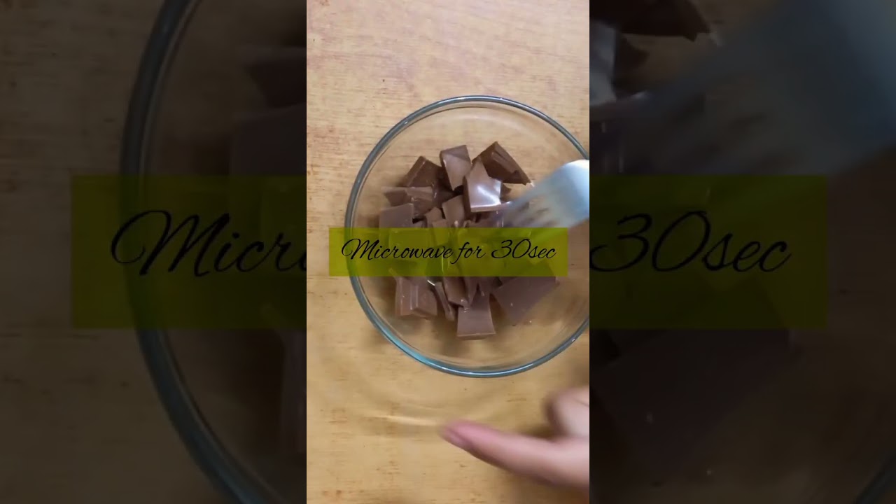 How to melt chocolate in easy way#shortvideo #youtube #makeeasy #youtubeshorts