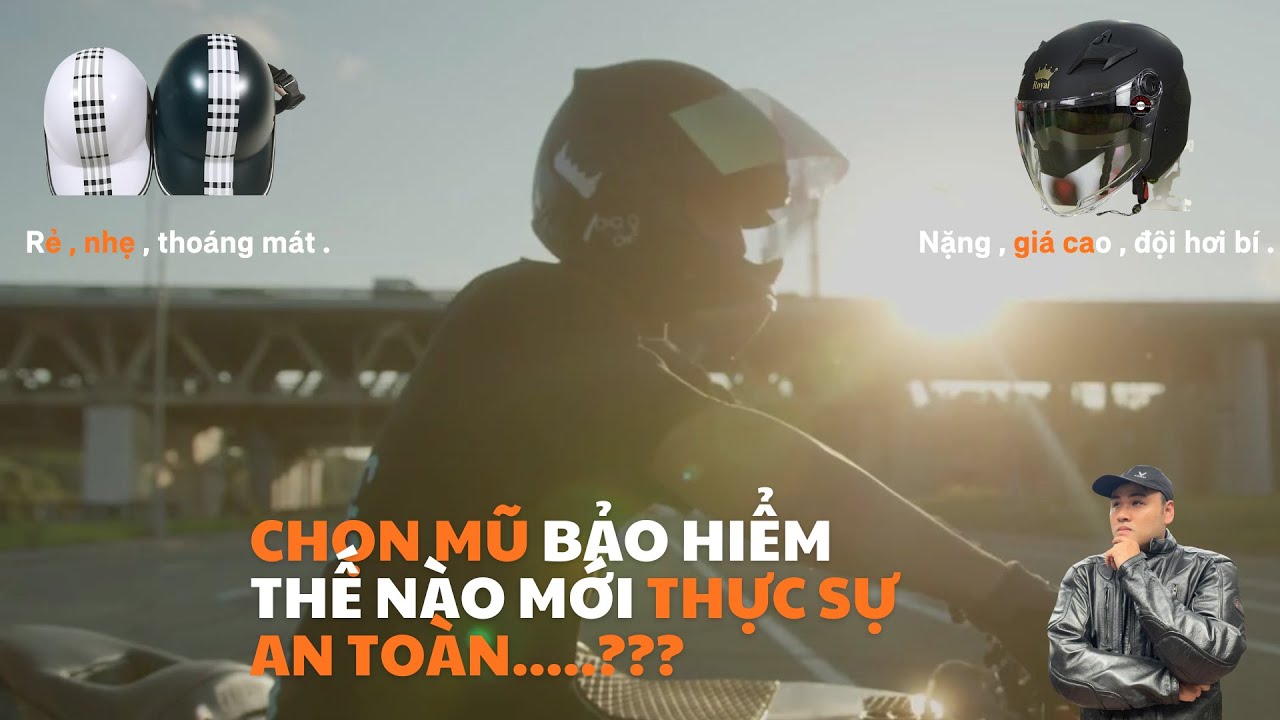 CHọn mũ bảo hiểm nào cho phù hợp và an toàn #antoangiaothong  #giaoduc  #kienthuc