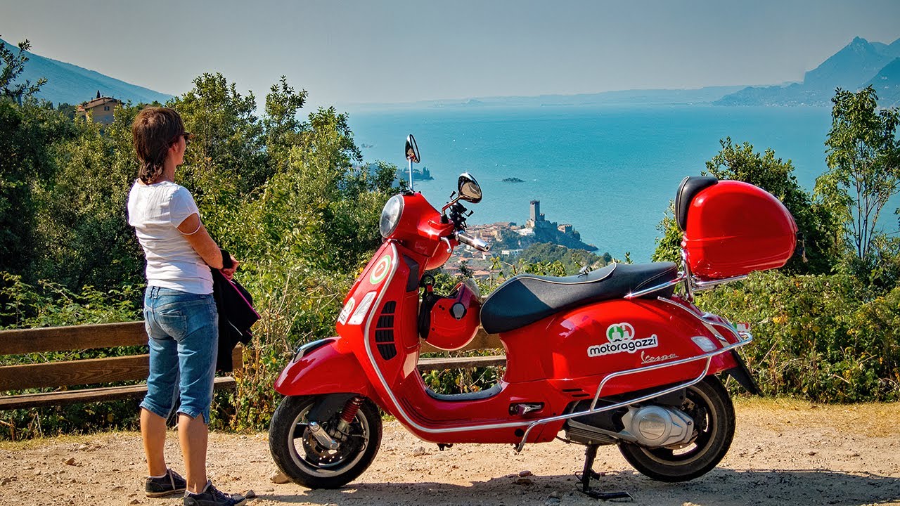 Lake Garda - La Dolce Vita - On the Vespa the Via Panoramica of Malcesine and the Gardesana East