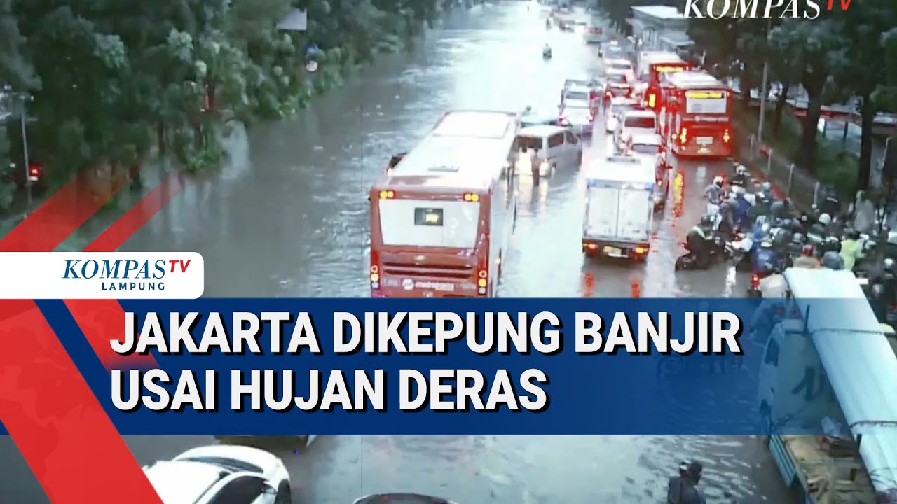Sejumlah Titik di Jakarta Terendam Banjir Usai Hujan Deras