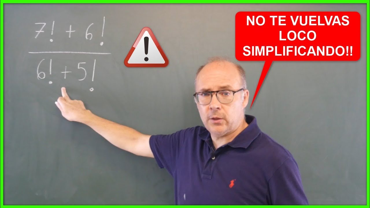 📌 SIMPLIFICAR una FRACCIÓN con SUMAS DE FACTORIALES #matematicas