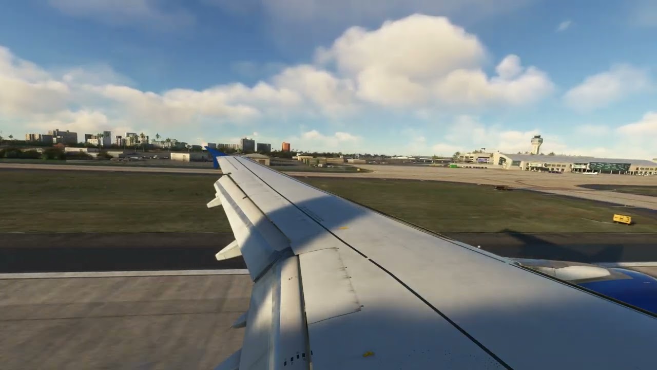 4K - MSFS2020 wingview landing at TJSJ - San Juan