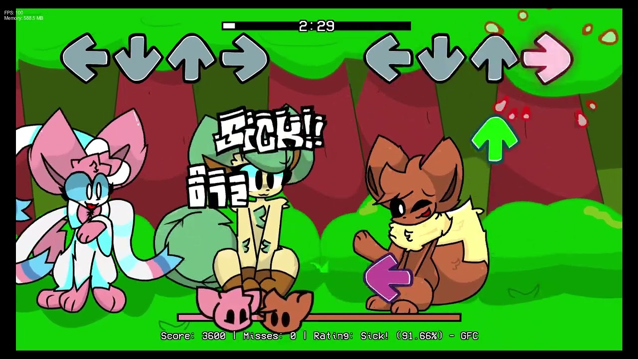 Friday Night Funkin' - Vee Funkin (Vs Eevee Evolutions) mod