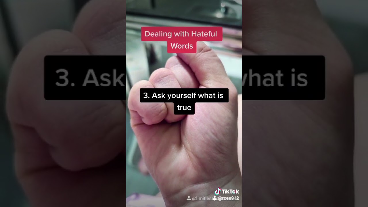 How to Deal With Hurtful Words