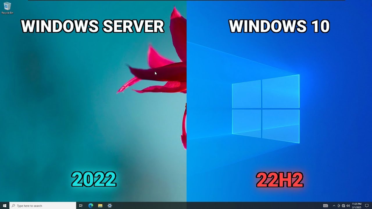 WINDOWS SERVER 2022 VS WINDOWS 10 22H2 COMPARE !!