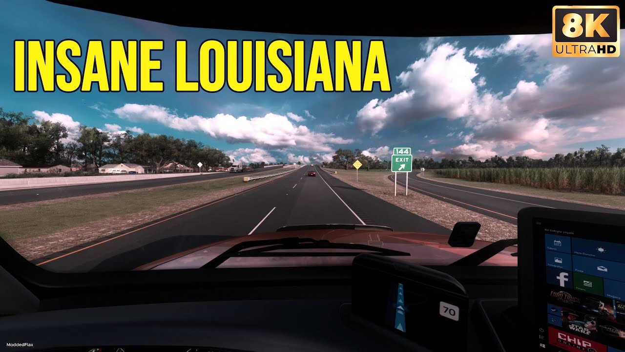 INSANE Graphics in ATS Louisiana DLC | 8K Dash Cam Showcase Ultra Realistic